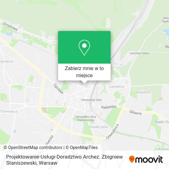 Mapa Projektowanie-Usługi-Doradztwo Archez. Zbigniew Staniszewski