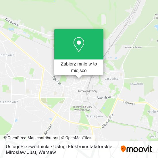 Mapa Uslugi Przewodnickie Uslugi Elektroinstalatorskie Miroslaw Just