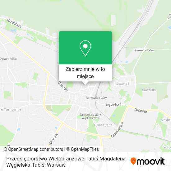 Mapa Przedsiębiorstwo Wielobranżowe Tabiś Magdalena Węgielska-Tabiś