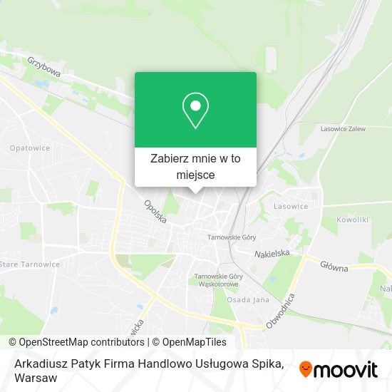 Mapa Arkadiusz Patyk Firma Handlowo Usługowa Spika