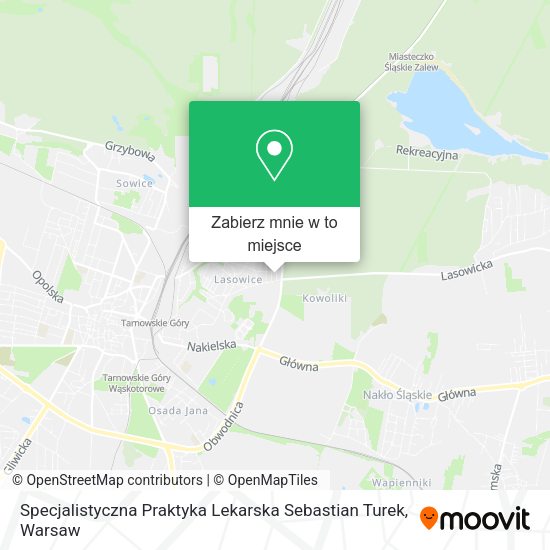 Mapa Specjalistyczna Praktyka Lekarska Sebastian Turek