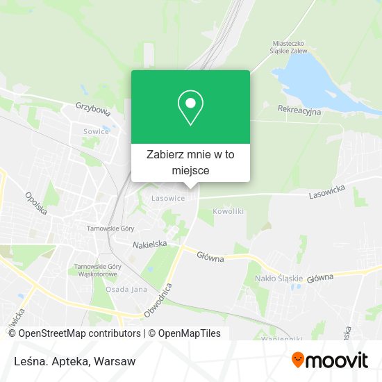 Mapa Leśna. Apteka