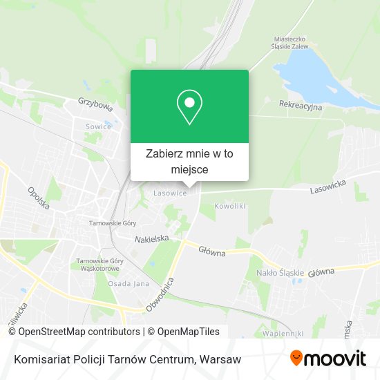 Mapa Komisariat Policji Tarnów Centrum