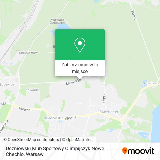 Mapa Uczniowski Klub Sportowy Olimpijczyk Nowe Chechlo