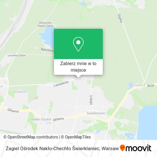 Mapa Żagiel Ośrodek Nakło-Chechło Świerklaniec