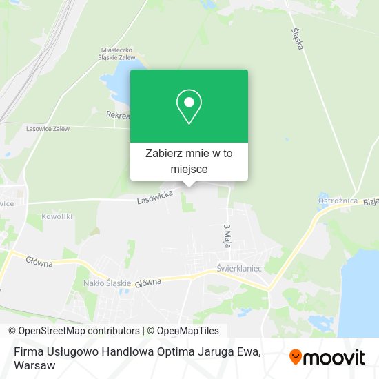 Mapa Firma Usługowo Handlowa Optima Jaruga Ewa