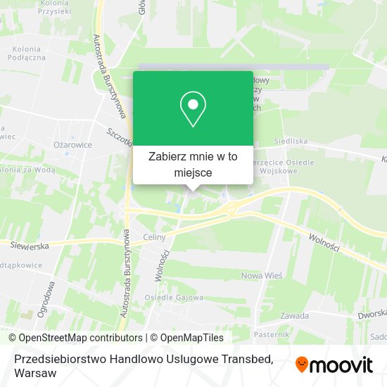 Mapa Przedsiebiorstwo Handlowo Uslugowe Transbed