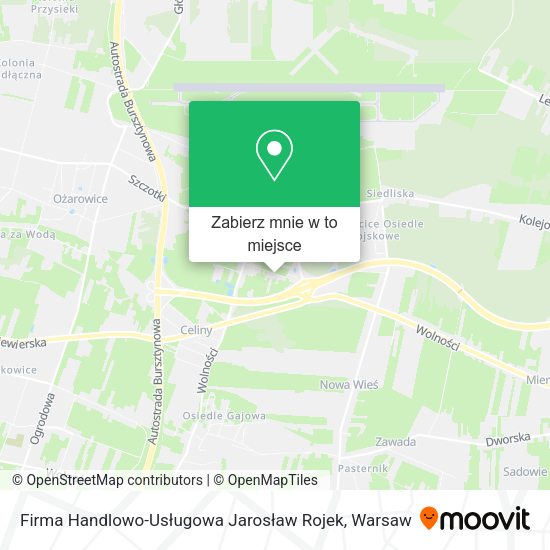 Mapa Firma Handlowo-Usługowa Jarosław Rojek