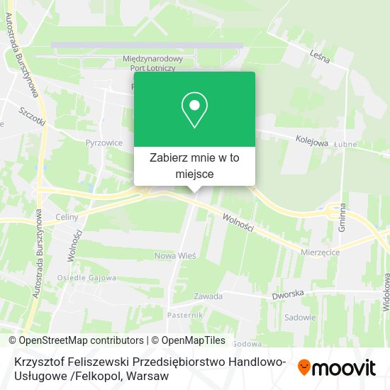 Mapa Krzysztof Feliszewski Przedsiębiorstwo Handlowo-Usługowe /Felkopol