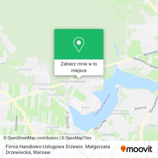 Mapa Firma Handlowo-Usługowa Drzewix. Małgorzata Drzewiecka