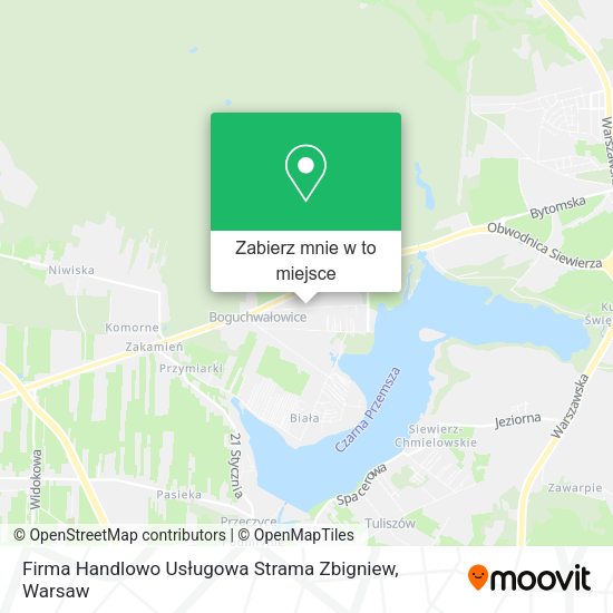 Mapa Firma Handlowo Usługowa Strama Zbigniew