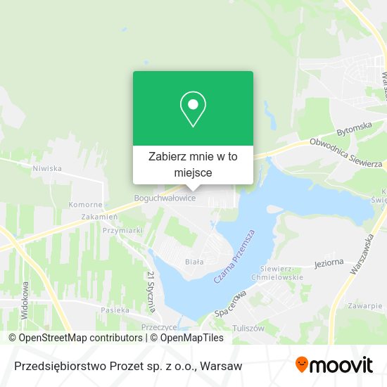 Mapa Przedsiębiorstwo Prozet sp. z o.o.