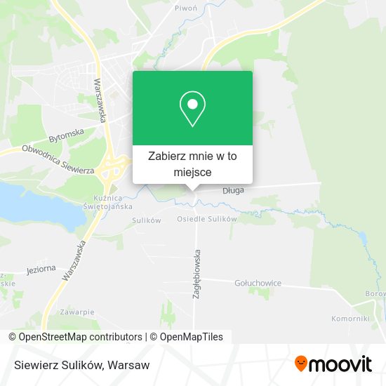 Mapa Siewierz Sulików