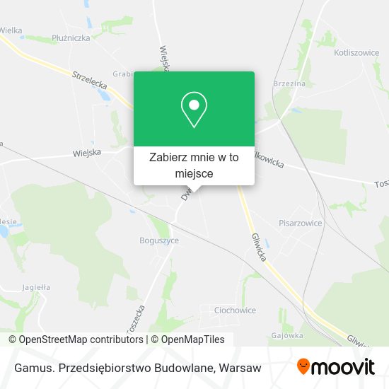 Mapa Gamus. Przedsiębiorstwo Budowlane