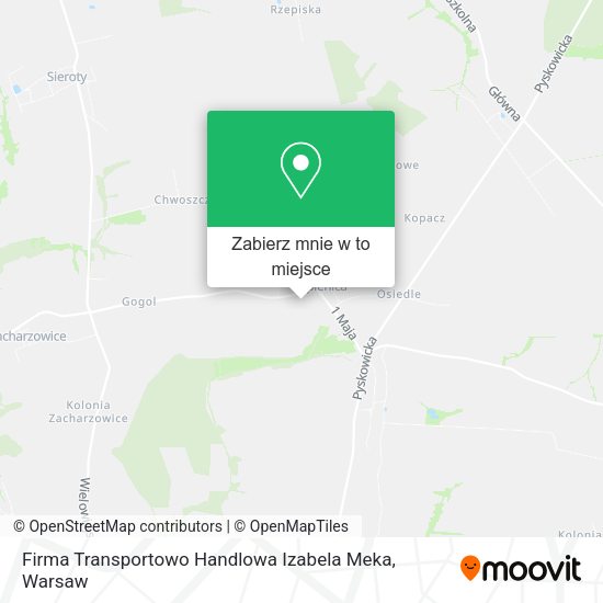 Mapa Firma Transportowo Handlowa Izabela Meka