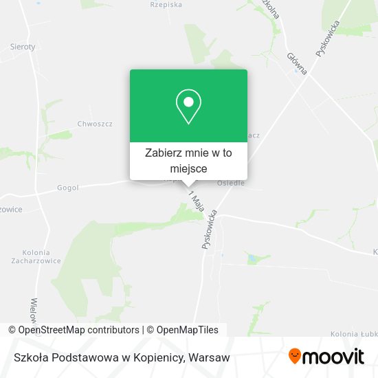 Mapa Szkoła Podstawowa w Kopienicy