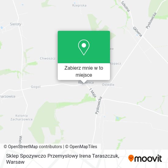 Mapa Sklep Spozywczo Przemyslowy Irena Taraszczuk