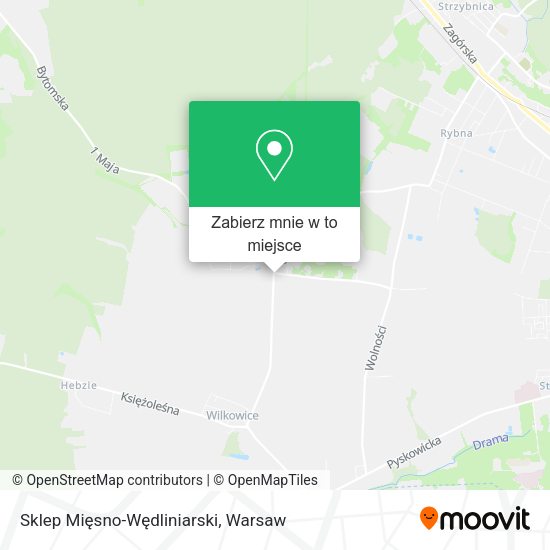 Mapa Sklep Mięsno-Wędliniarski