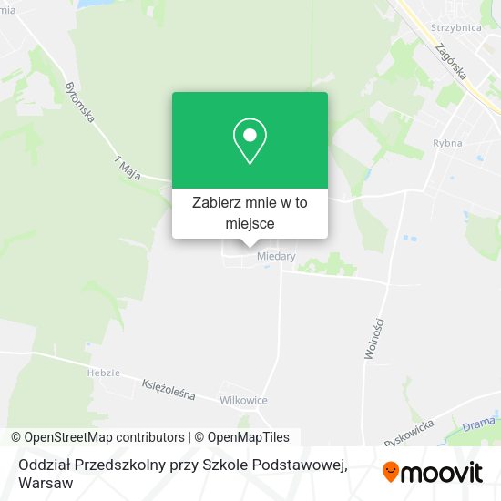 Mapa Oddział Przedszkolny przy Szkole Podstawowej