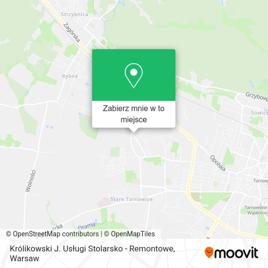 Mapa Królikowski J. Usługi Stolarsko - Remontowe