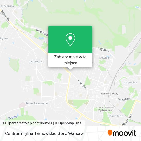 Mapa Centrum Tylna Tarnowskie Góry