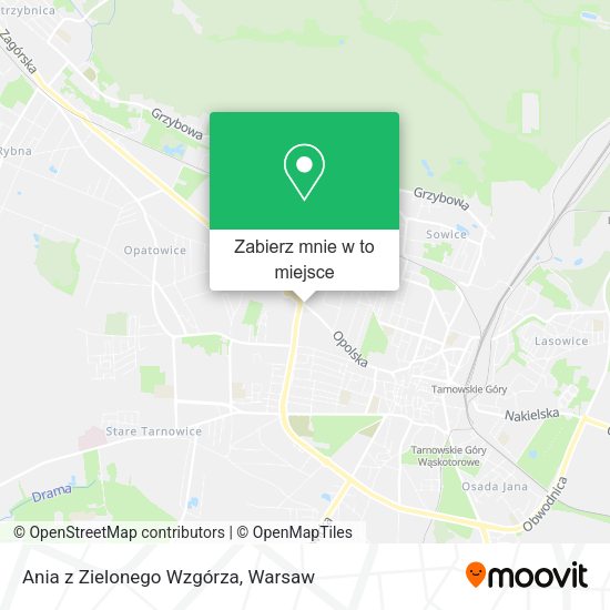 Mapa Ania z Zielonego Wzgórza