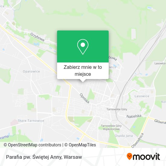 Mapa Parafia pw. Świętej Anny