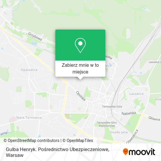 Mapa Gulba Henryk. Pośrednictwo Ubezpieczeniowe