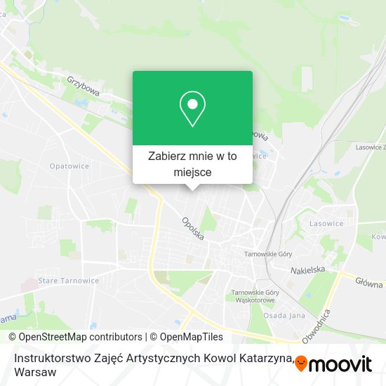 Mapa Instruktorstwo Zajęć Artystycznych Kowol Katarzyna