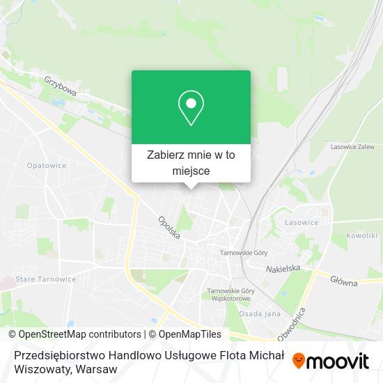 Mapa Przedsiębiorstwo Handlowo Usługowe Flota Michał Wiszowaty