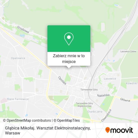 Mapa Głąbica Mikołaj. Warsztat Elektroinstalacyjny