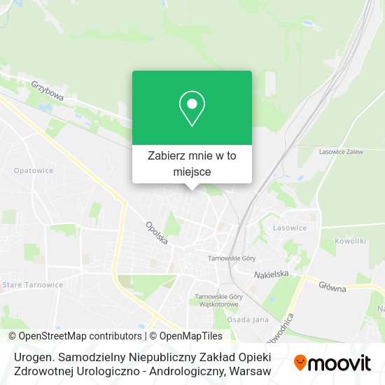 Mapa Urogen. Samodzielny Niepubliczny Zakład Opieki Zdrowotnej Urologiczno - Andrologiczny