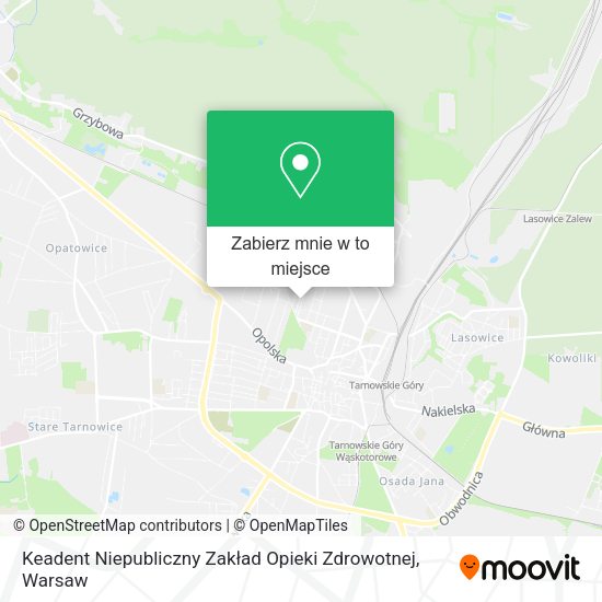 Mapa Keadent Niepubliczny Zakład Opieki Zdrowotnej