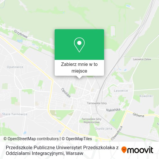 Mapa Przedszkole Publiczne Uniwersytet Przedszkolaka z Oddziałami Integracyjnymi