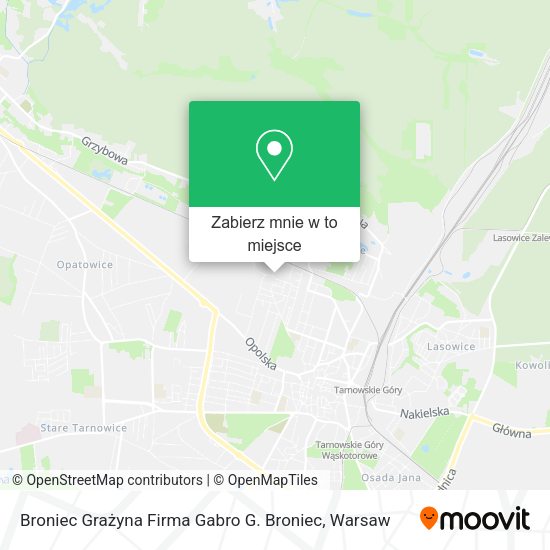 Mapa Broniec Grażyna Firma Gabro G. Broniec