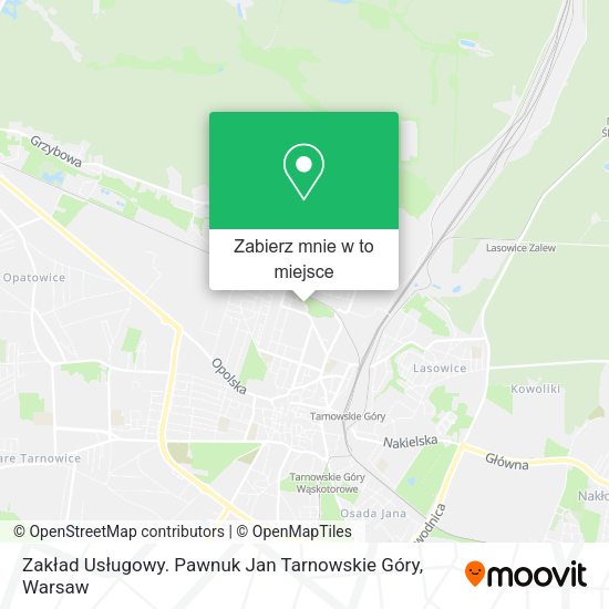 Mapa Zakład Usługowy. Pawnuk Jan Tarnowskie Góry