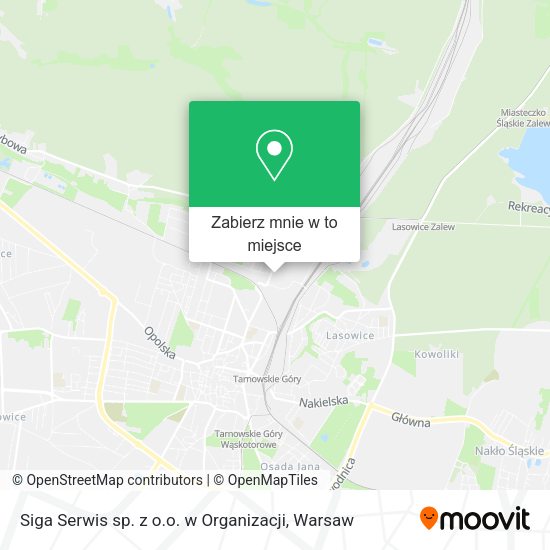 Mapa Siga Serwis sp. z o.o. w Organizacji