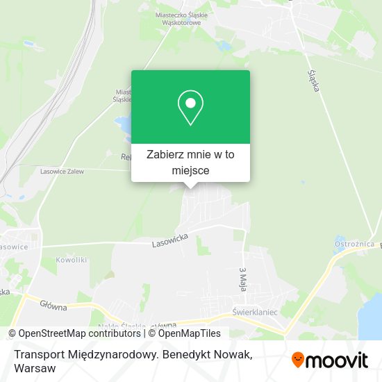 Mapa Transport Międzynarodowy. Benedykt Nowak