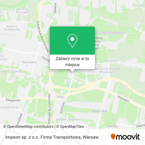 Mapa Impeon sp. z o.o. Firma Transportowa