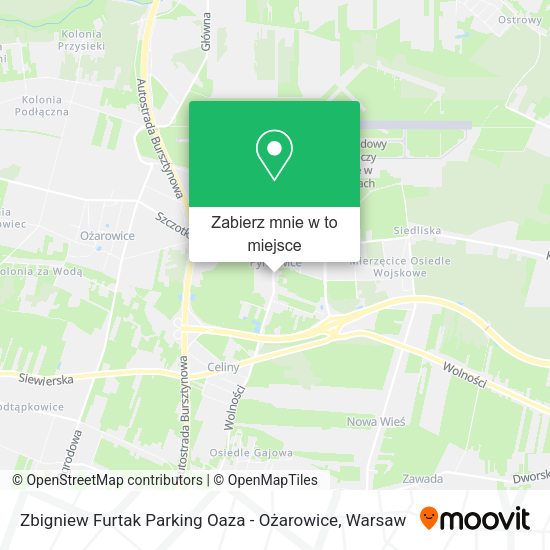 Mapa Zbigniew Furtak Parking Oaza - Ożarowice