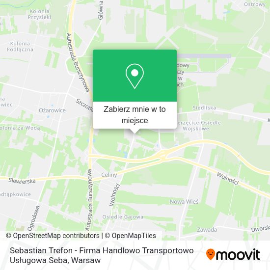 Mapa Sebastian Trefon - Firma Handlowo Transportowo Usługowa Seba