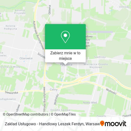 Mapa Zakład Usługowo - Handlowy Leszek Ferdyn