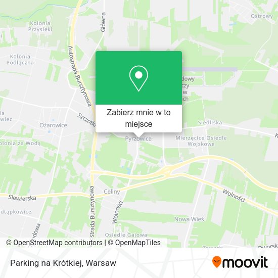 Mapa Parking na Krótkiej