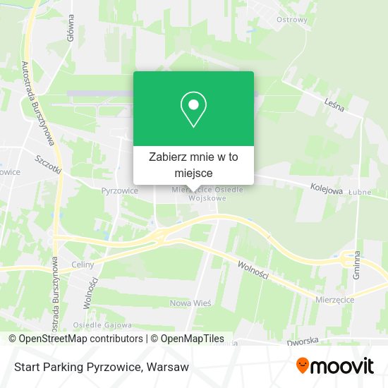 Mapa Start Parking Pyrzowice