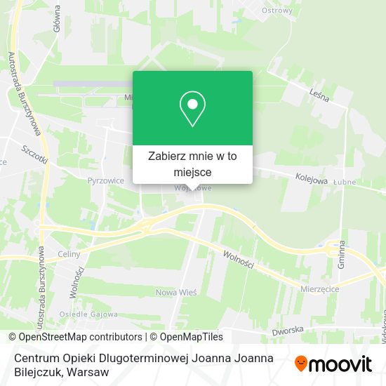 Mapa Centrum Opieki Dlugoterminowej Joanna Joanna Bilejczuk