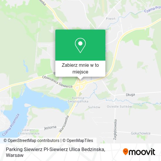 Mapa Parking Siewierz Pl-Siewierz Ulica Bedzinska