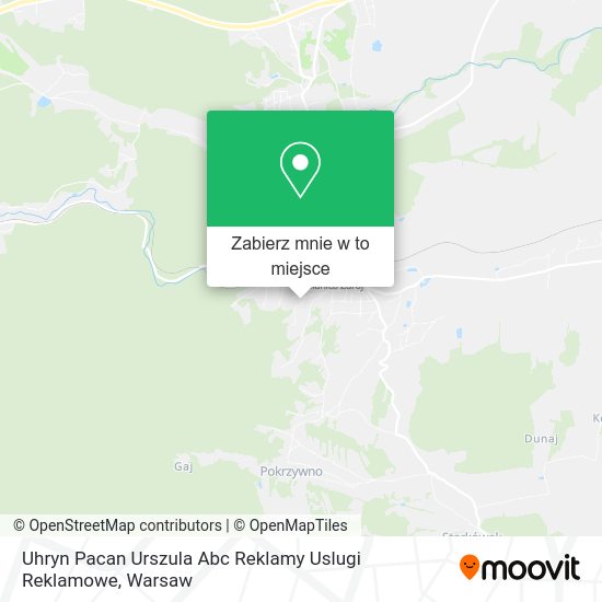 Mapa Uhryn Pacan Urszula Abc Reklamy Uslugi Reklamowe