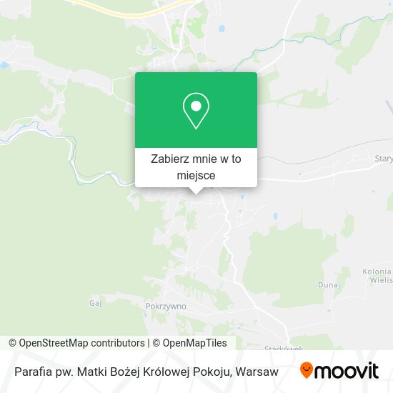 Mapa Parafia pw. Matki Bożej Królowej Pokoju