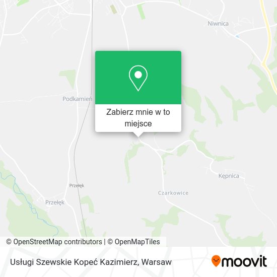 Mapa Usługi Szewskie Kopeć Kazimierz