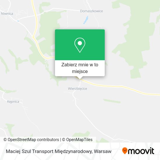 Mapa Maciej Szul Transport Międzynarodowy